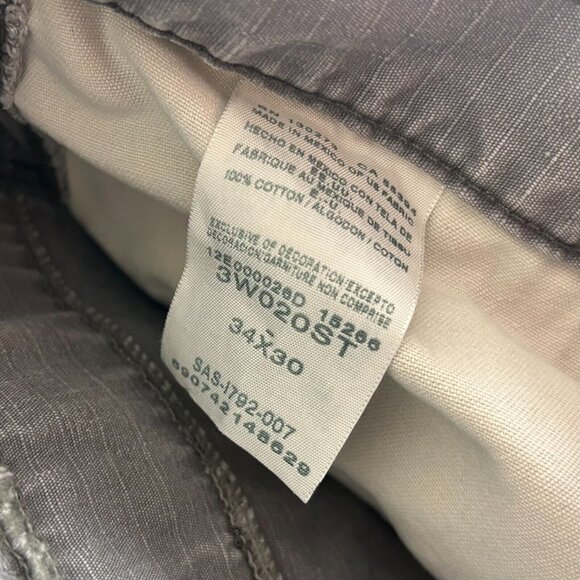 Wrangler Riggs Ripstop Work Wear Pants 34x30 Gray Distressed Worn Skate Y2K - Picture 8 of 9